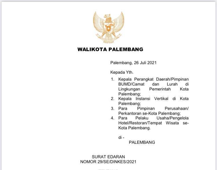 Surat Edaran Walikota