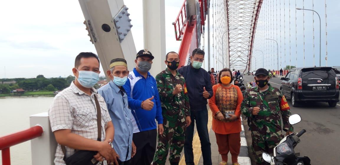 Camat,lurah SU 1 periksa jembatan Musi VI