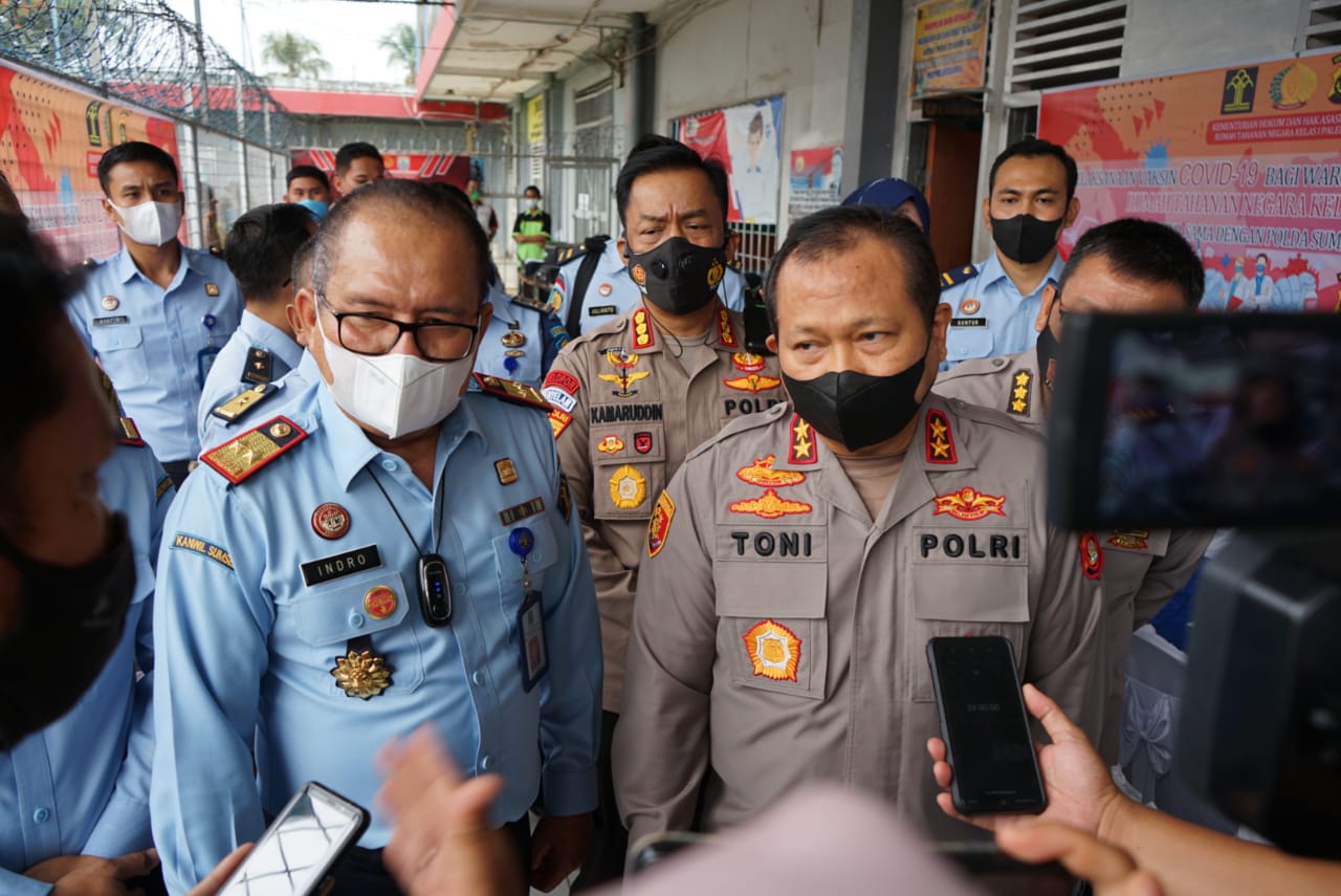 Vaksinasi Massal Rutan Klas I Palembang