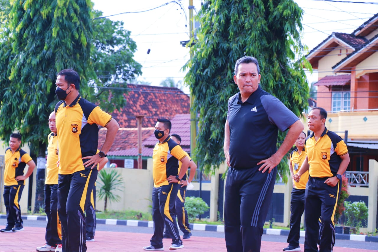 Senam Bersama Pemkab Muba-Polres Muba