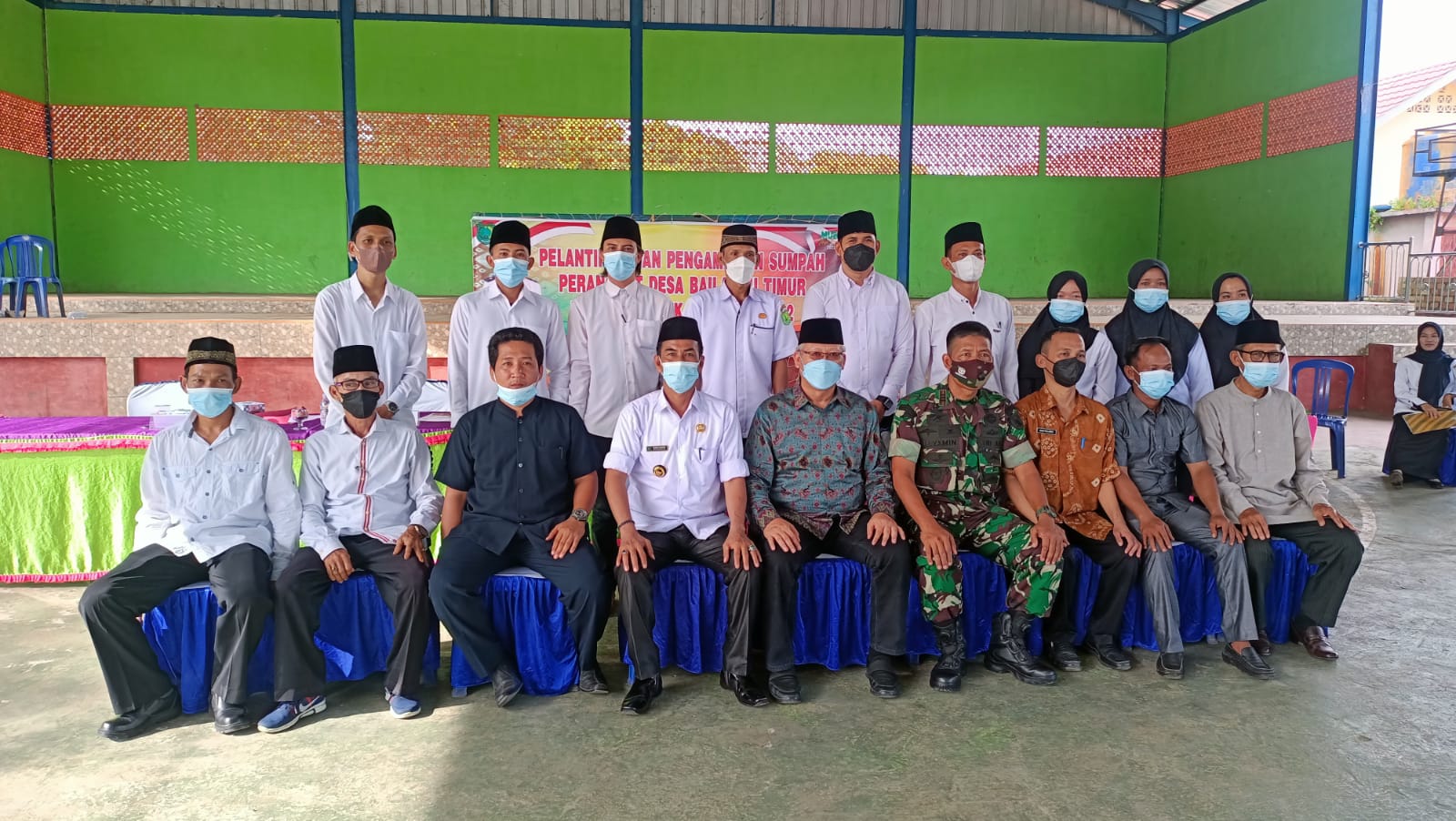 Danramil 401-03 Sekayu Hadiri Pelantikan Perangkat Desa Bailangu Timur Ds Bailangu timur