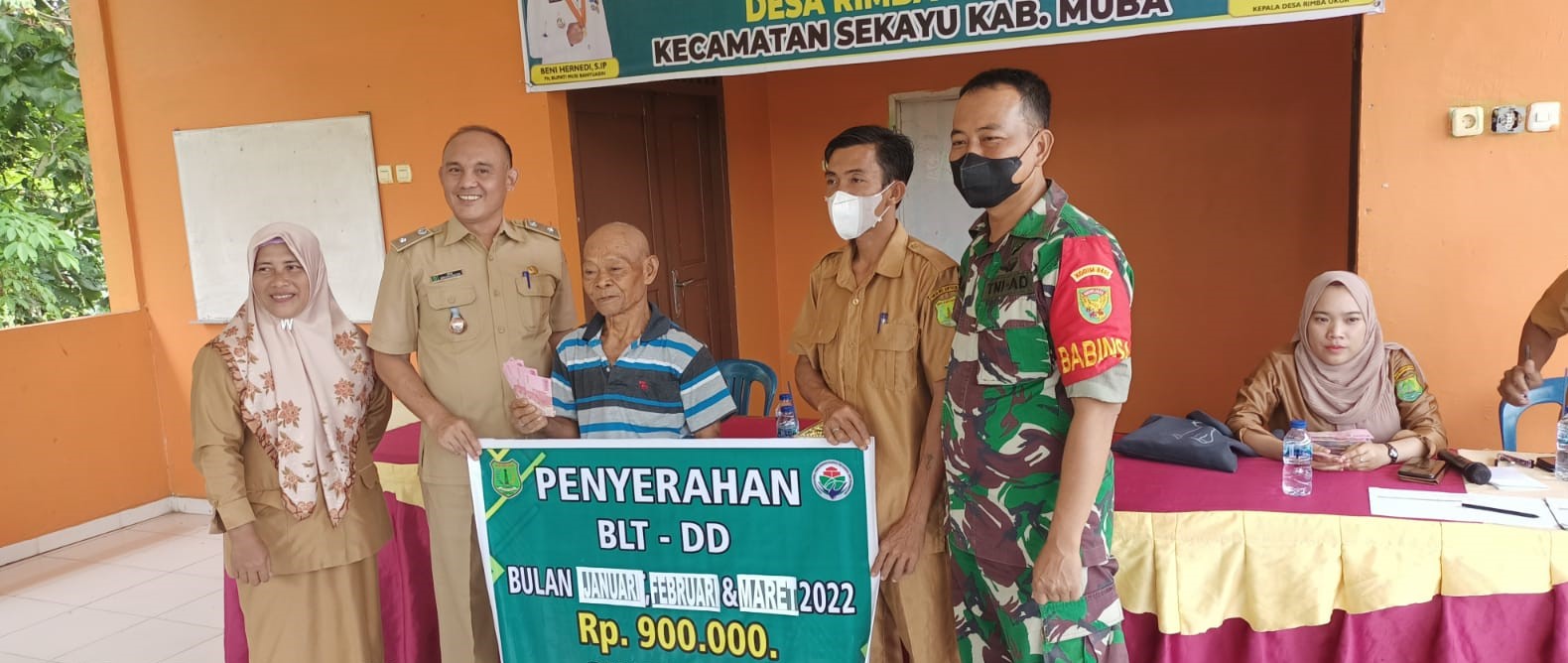 Pembagian DLT DD desa rimba ukur