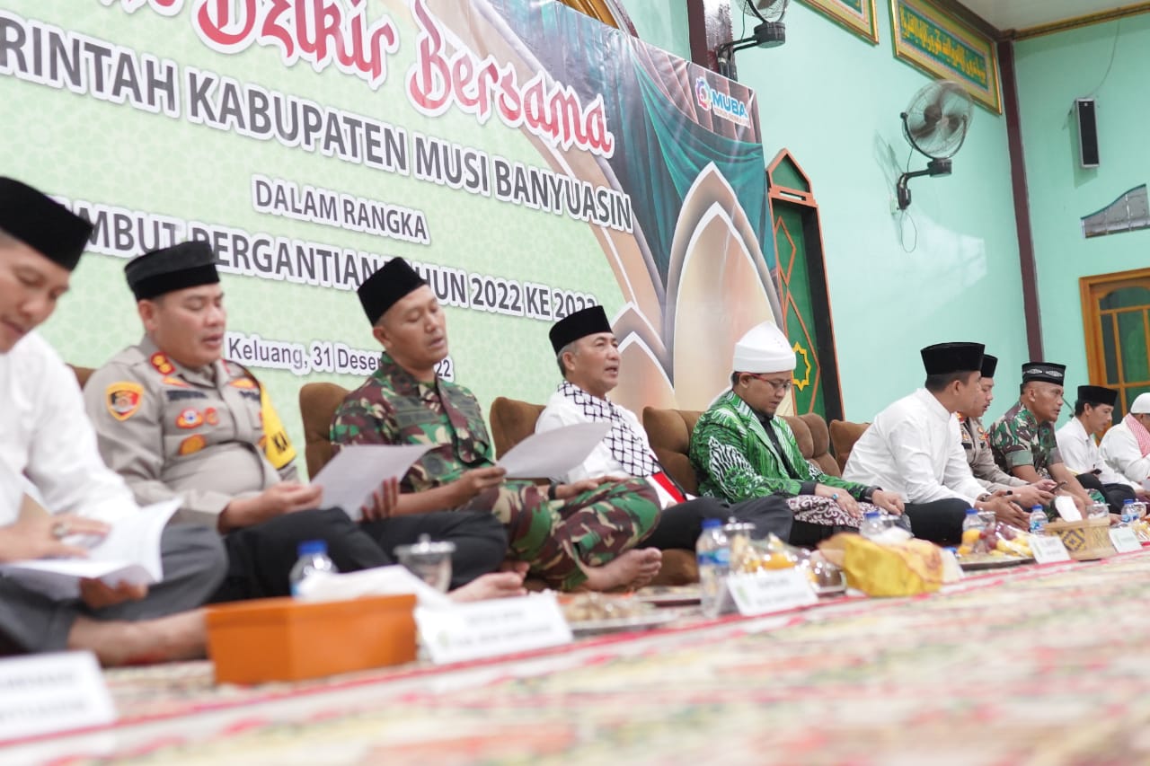 Pj Bupati Muba Dzikir Bersama Warga Keluang
