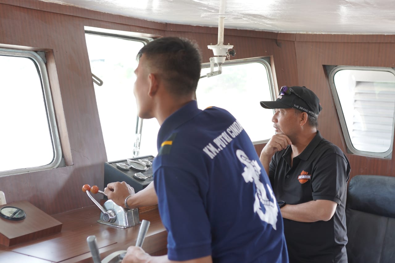 Pj Bupati Muba Susuri Sungai Musi