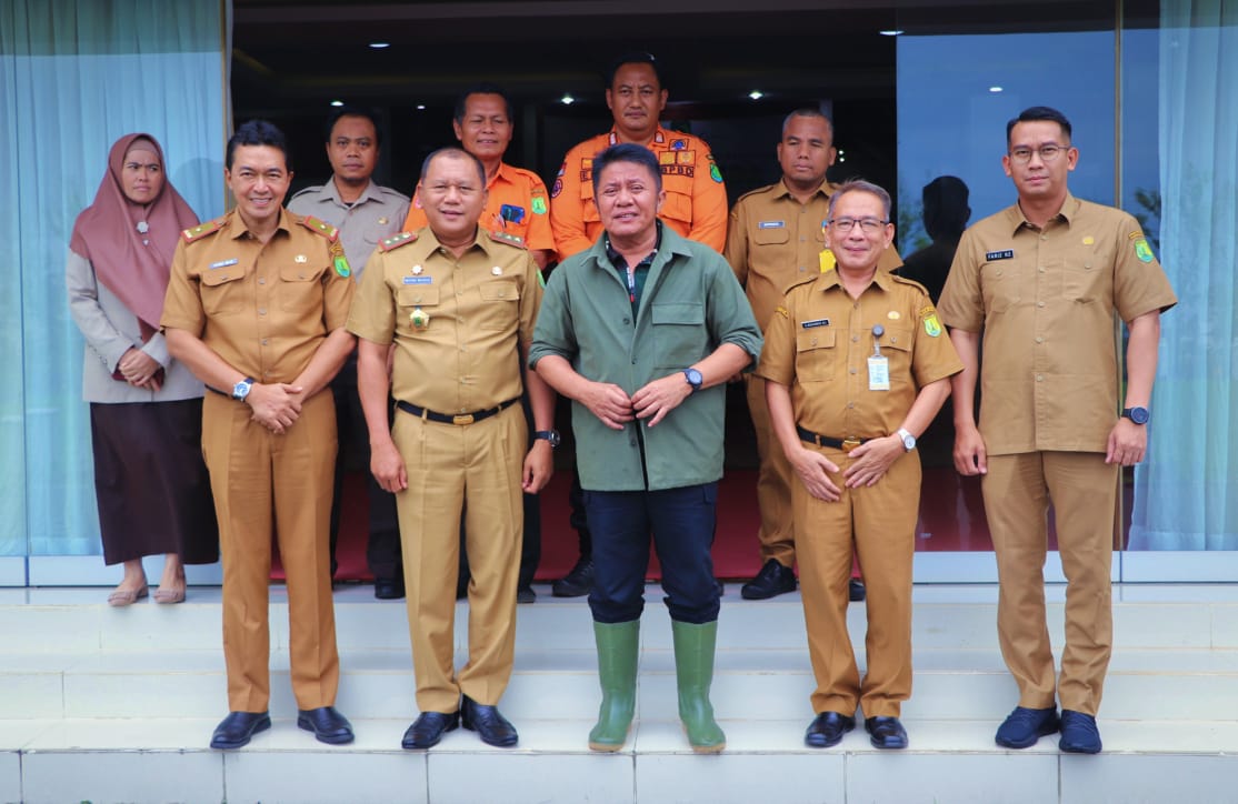 Gubernur Sumsel Pantau Banjir Muara Kelingi Muba