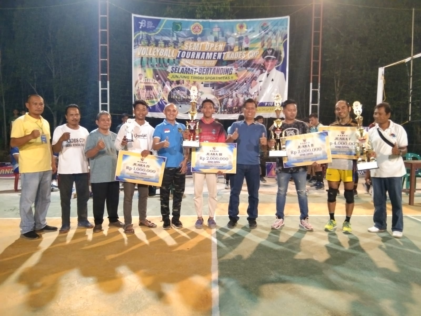 Turnamen Bola Voli Desa Rimba Ukur Muba