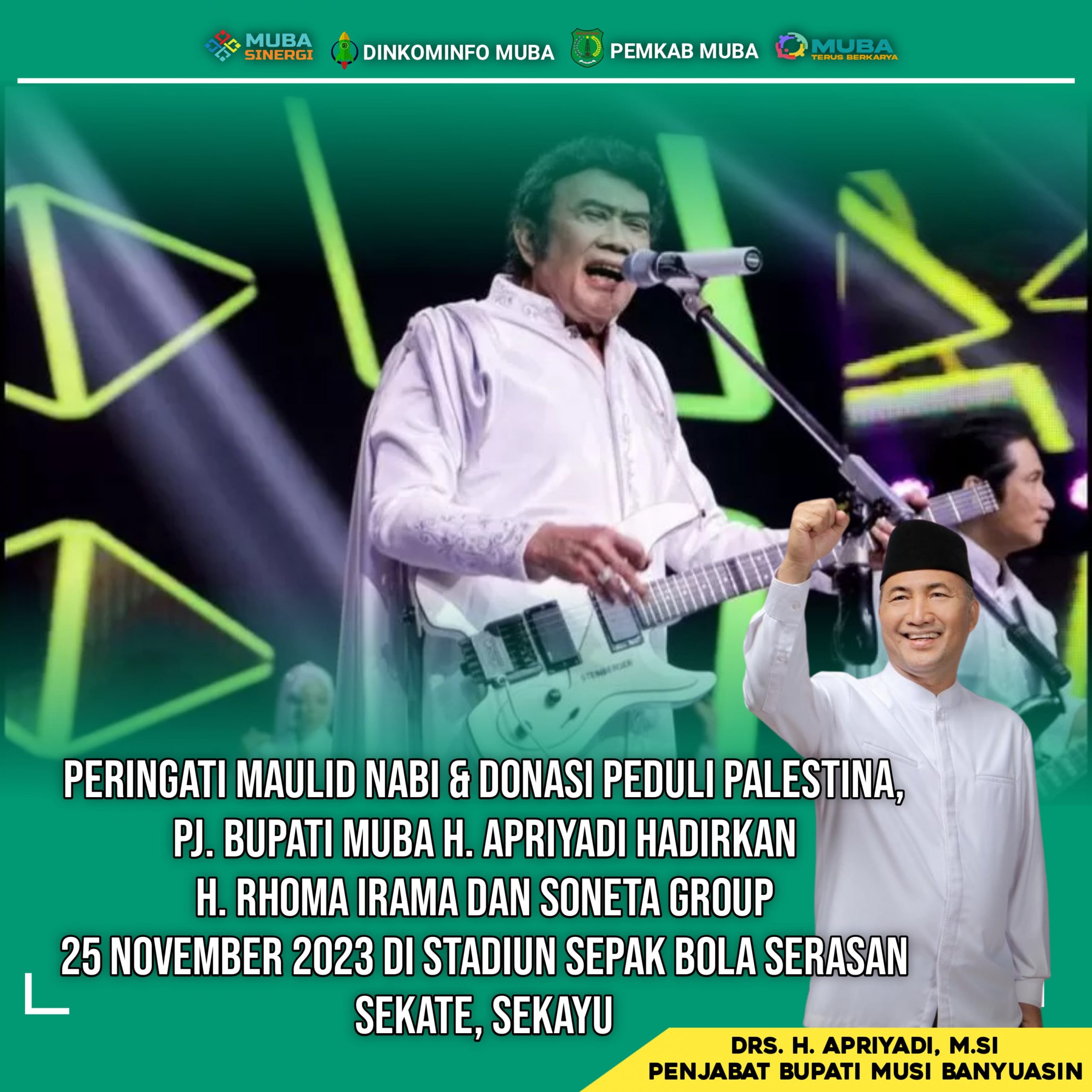 H Rhoma Irama akan meriahkan Maulid Nabi di Muba