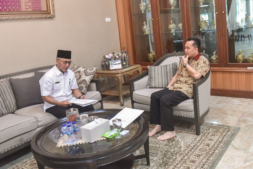 Pj Bupati Muba Berkunjung Ke Pj Gubernur Sumsel