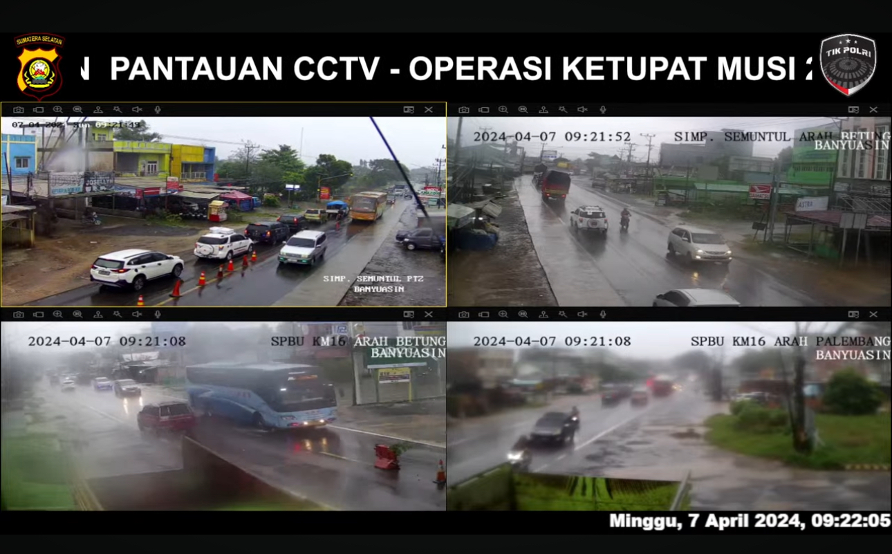 Pantauan cctv op. ketupat muba