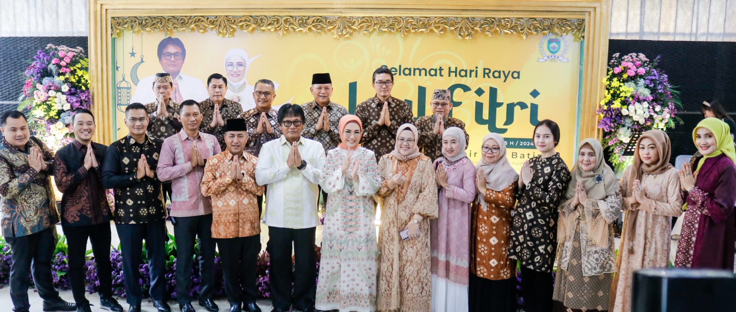 pj bupati muba bersama jajaran halal bihalal ke pj Gubernur