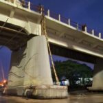 Pekerja Perbaikan Jembatan Ogan Kertapati Tenggelam Di Sungai Ogan Lokasi tempat tenggelamnya korban