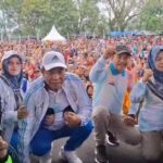 Ribuan Masyarakat Muba Antusias Ikuti Jalan Sehat Bersama Toha-Rohman Jalan Santai