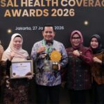 Bupati Banyuasin Askolani,SH,MH Terima Penghargaan UHC Madya